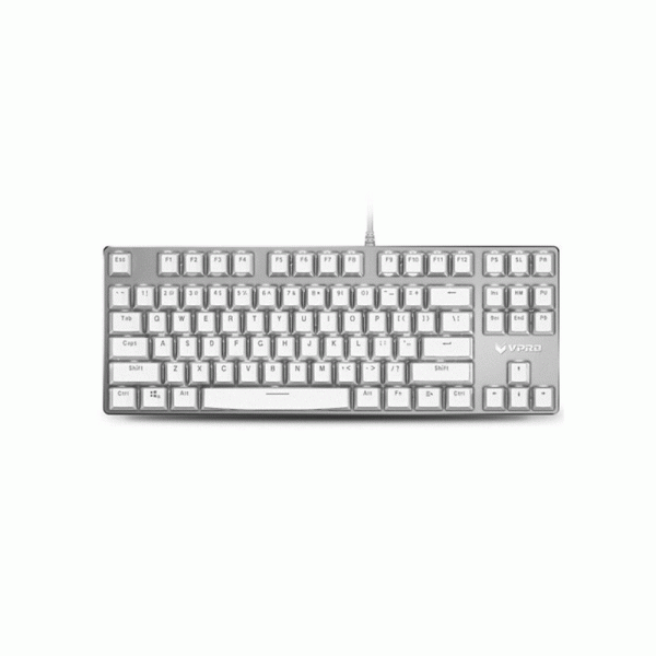 Rapoo VPRO V500S Ice Crystal Backlit Wired White Mechanical Gaming Keyboard