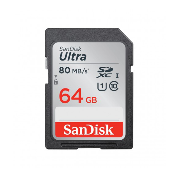 Sandisk Ultra 64GB Class 10 SDXC UHS-I Memory Card