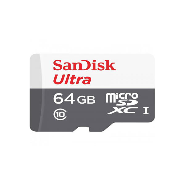 SanDisk Ultra 64GB Class 10 SDXC UHS-I Micro SD Card